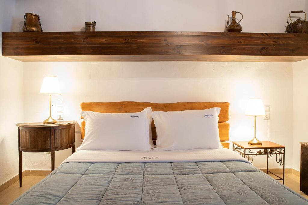 Postel nebo postele na pokoji v ubytování Guesthouse Ourania