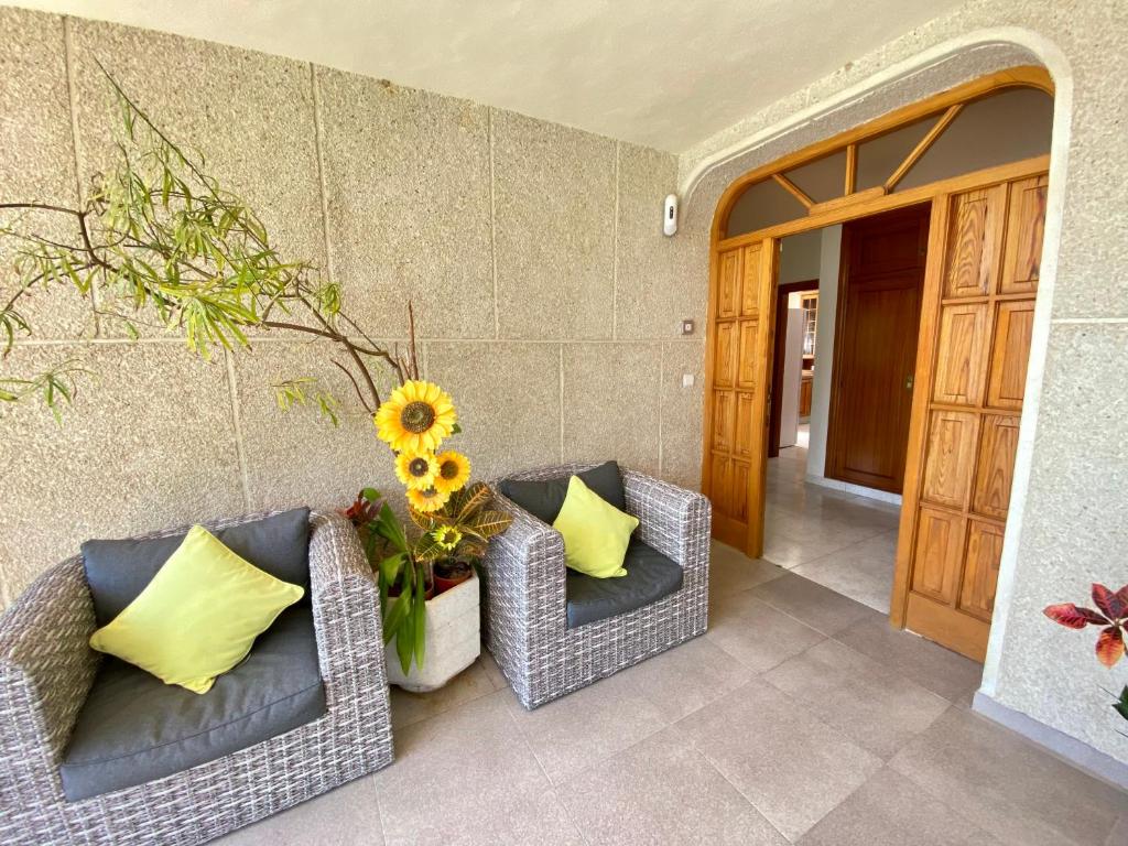Coin salon dans l'établissement Stunning 5 bed Villa La Font, private pool