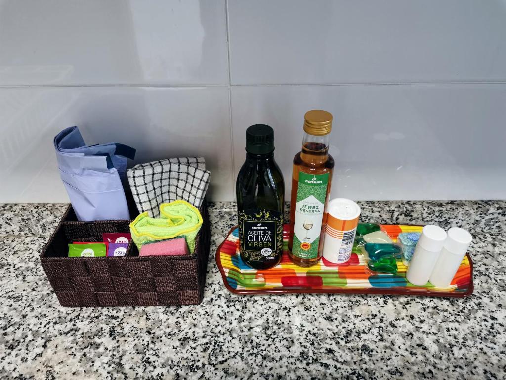 Nápoje v ubytování Apartamento VeraTespera - Cerca de la Playa con WiFi, Piscina y Ocio Familiar