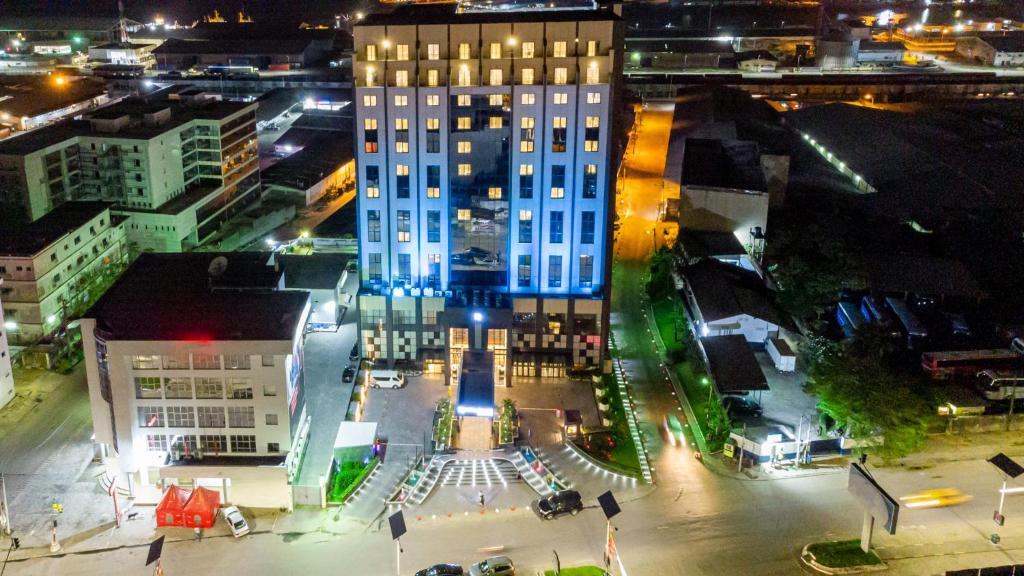 Loftmynd af Krystal Palace Douala