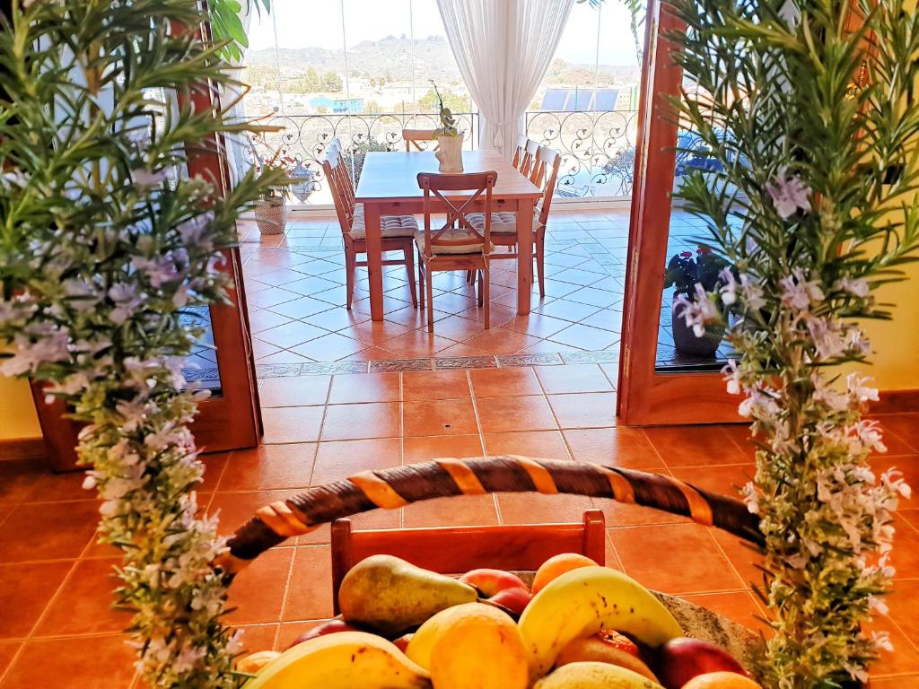 A seating area at Casa Lucas