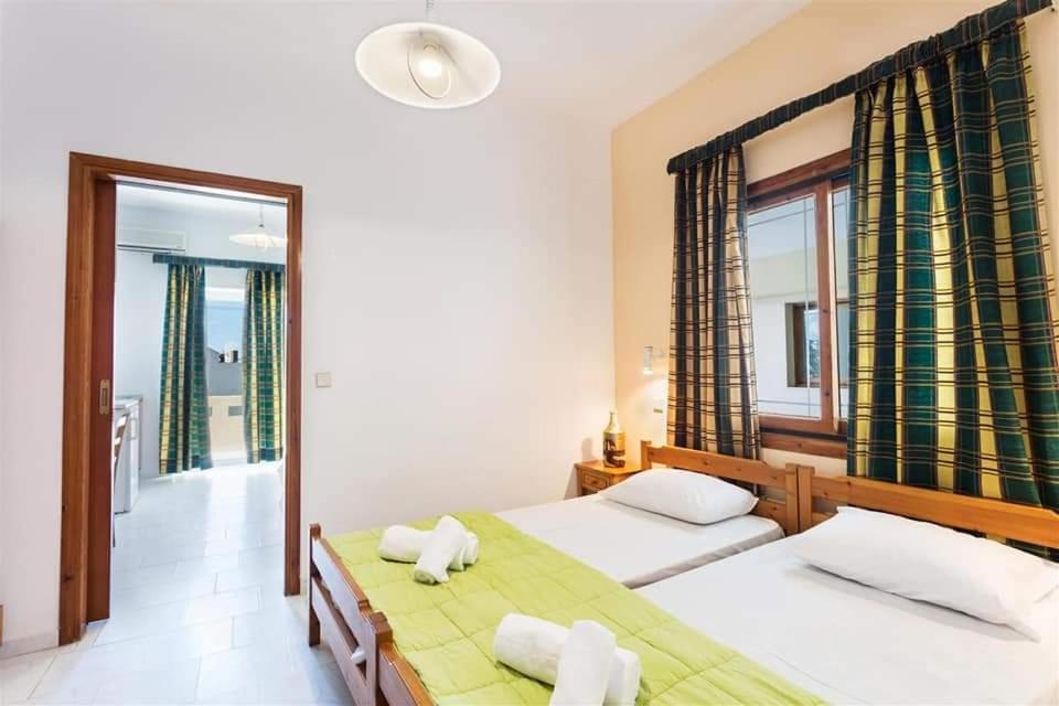 Cama o camas de una habitación en Michalis Litinas Apartments