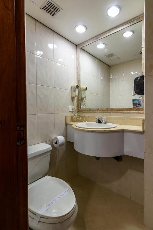 Koupelna v ubytování Hotel Cabo de la Vela Medellin