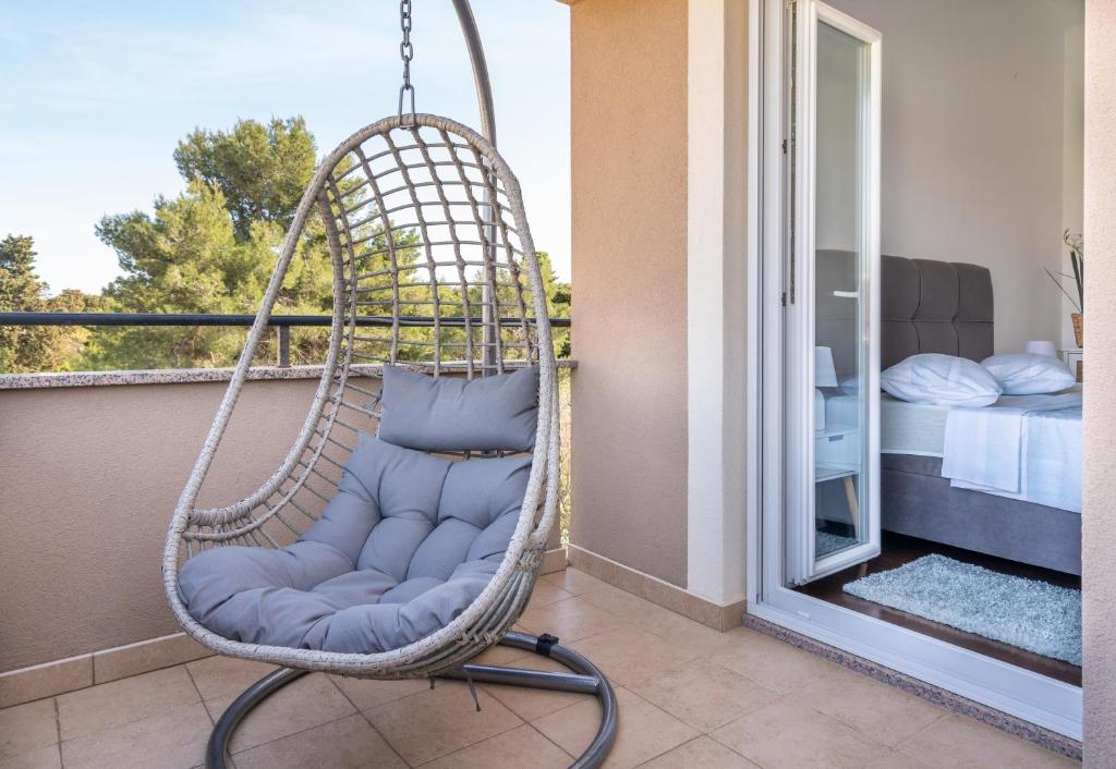 Balkón nebo terasa v ubytování Penthouse Gea