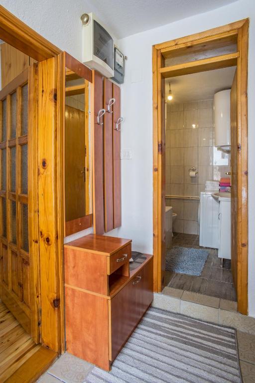 Koupelna v ubytování Vojinovic Apartman
