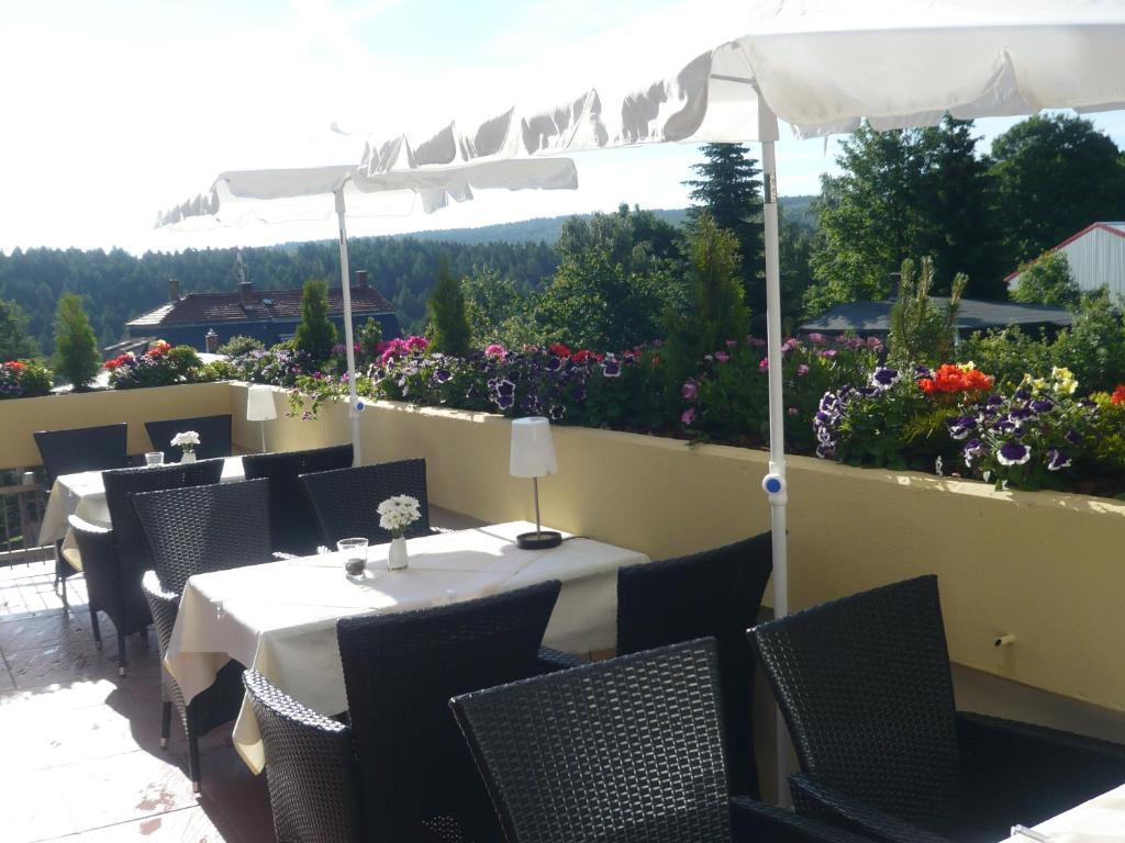 Balkón nebo terasa v ubytování Hotel Falkenstein