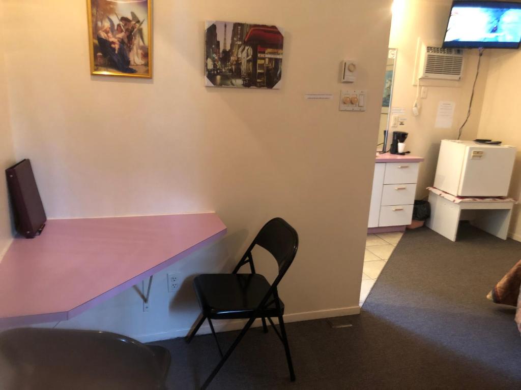 Kuchyň nebo kuchyňský kout v ubytování Motel Le Voyageur