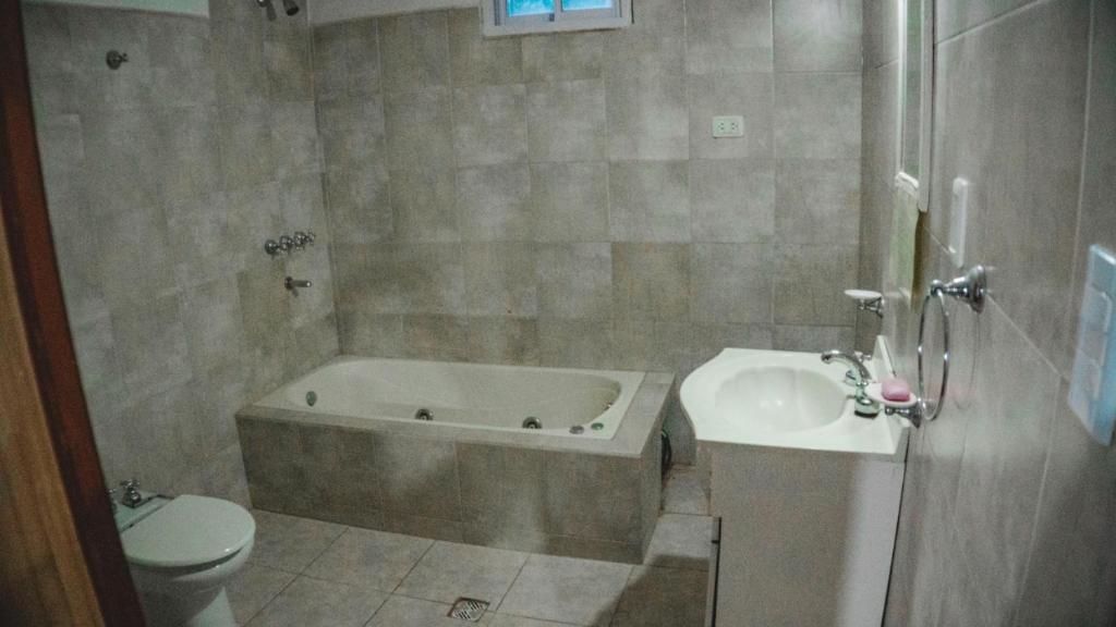 Koupelna v ubytování Hotel alamos de la puntilla