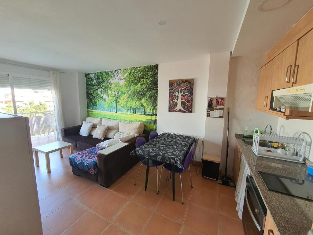 Kuchyň nebo kuchyňský kout v ubytování Apartamento Almenara Nova Almenareta