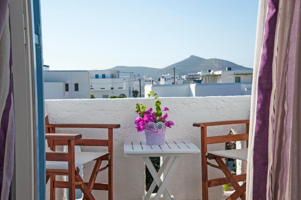 Widok na góry z tego aparthotelu