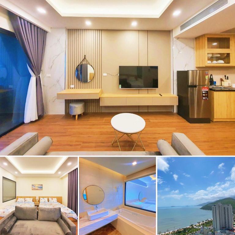 TV a/nebo společenská místnost v ubytování FLC Sea Tower Quy Nhơn - VIP HOUSE