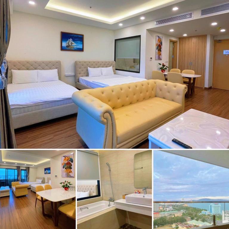 TV a/nebo společenská místnost v ubytování FLC Sea Tower Quy Nhơn - VIP HOUSE