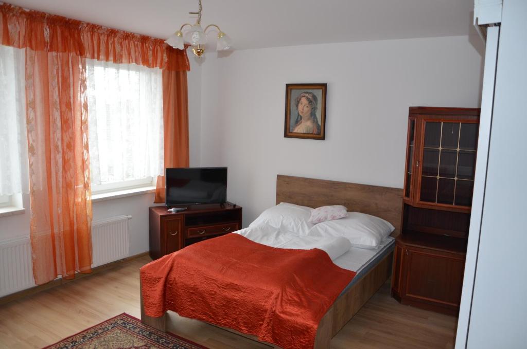 Postel nebo postele na pokoji v ubytování Mikadel
