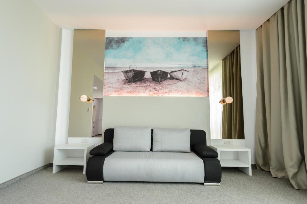 Posezení v ubytování Mirage Medspa Hotel