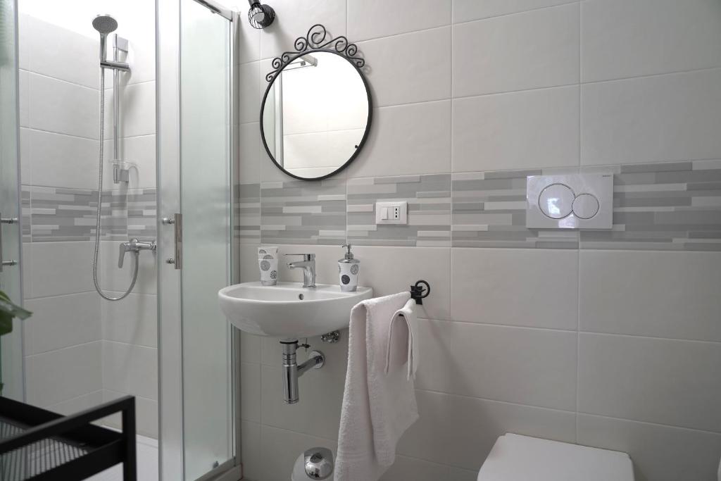 Kúpeľňa v ubytovaní Cascina Riva