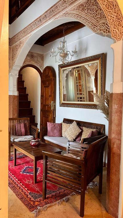 Posezení v ubytování Riad Catalina