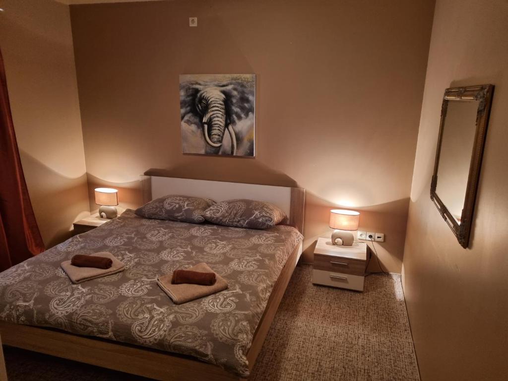 Postel nebo postele na pokoji v ubytování Apartment Lilly