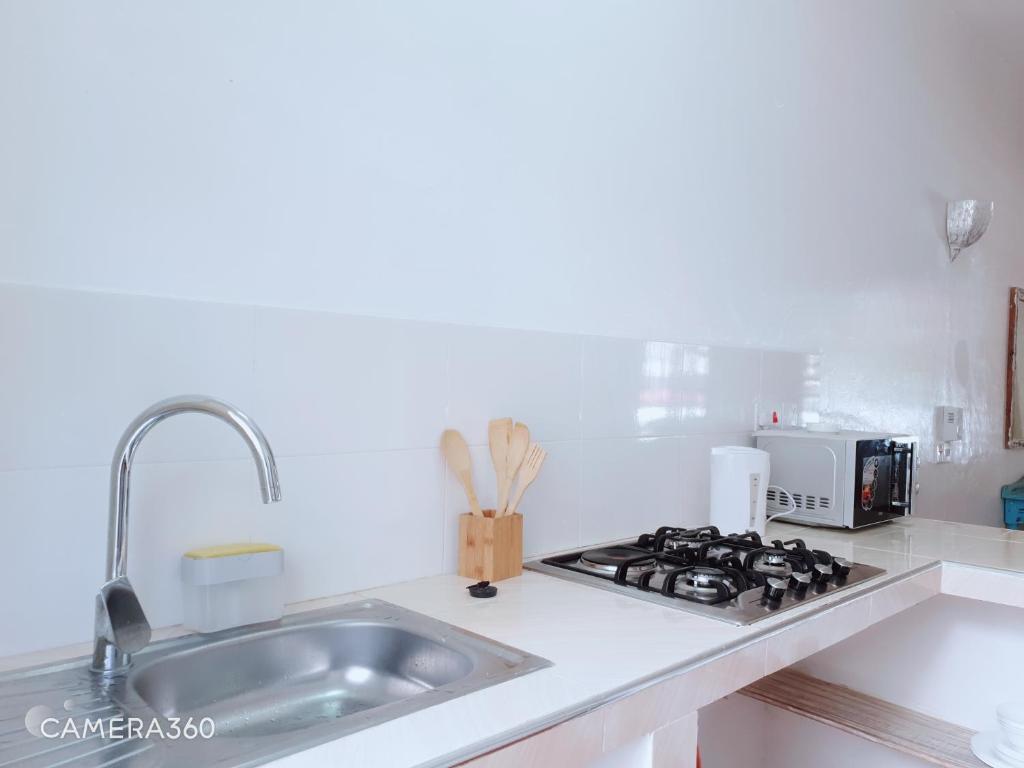 Kuchyň nebo kuchyňský kout v ubytování Diwani Cottage