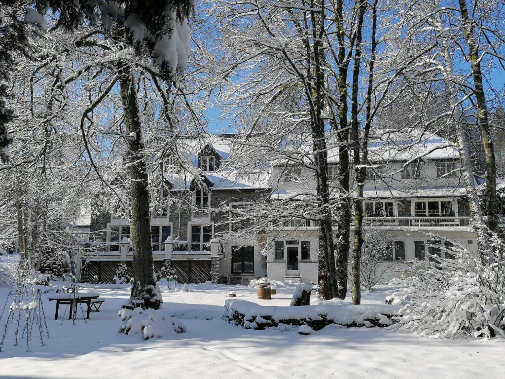 Hôtel Les Ardillières du Pont d'Oye v zimě