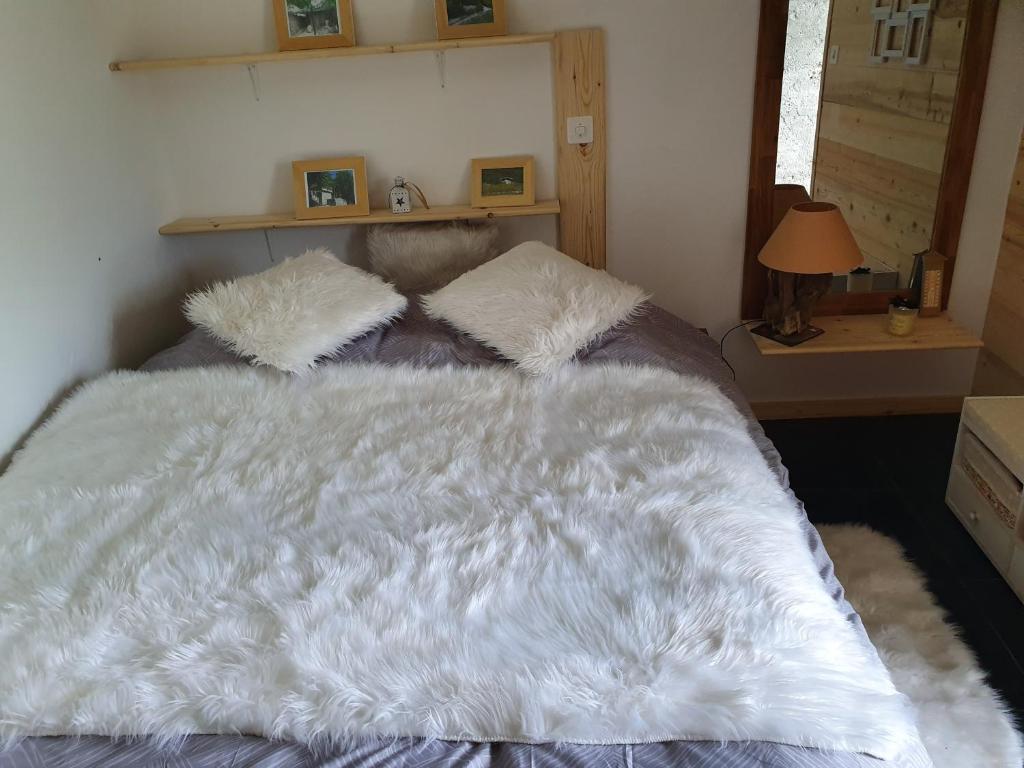 Postel nebo postele na pokoji v ubytování La Terrasse