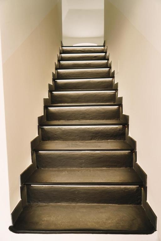 a set of stairs in a building at Appartamento Villa Cristina in Genoa