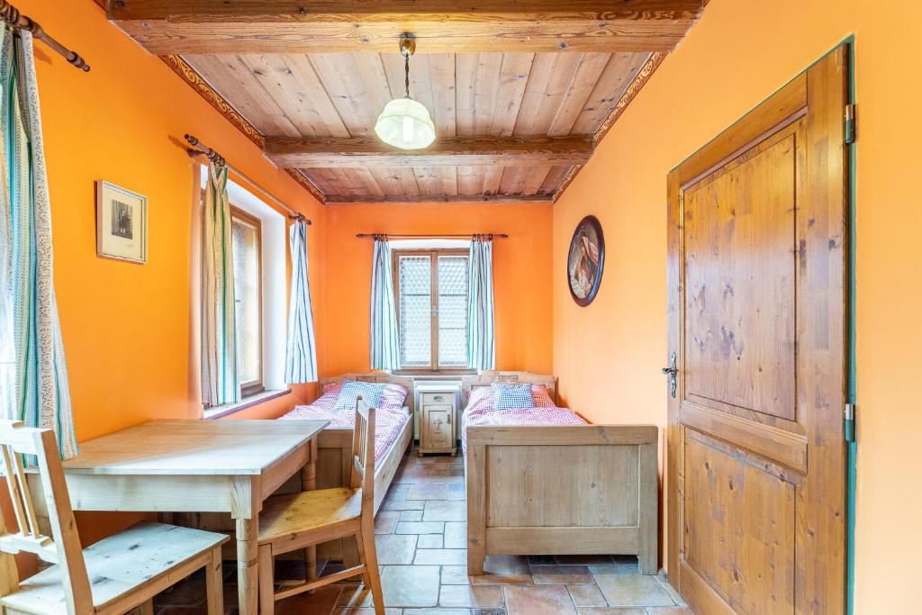 Postel nebo postele na pokoji v ubytování Penzion a hostinec Kyjovská terasa