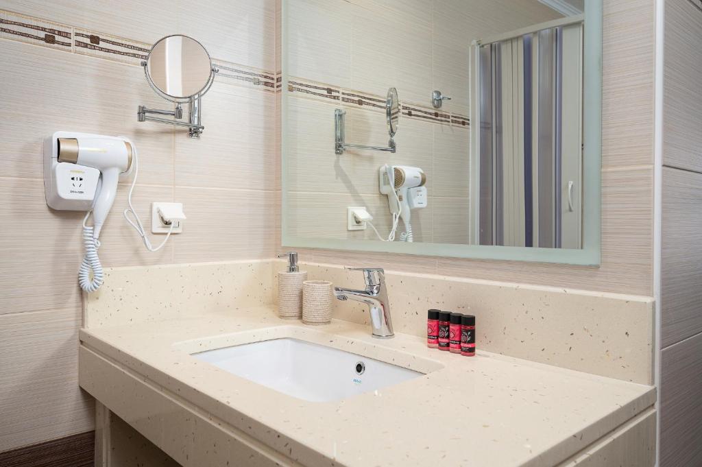Koupelna v ubytování Minos Boutique Hotel