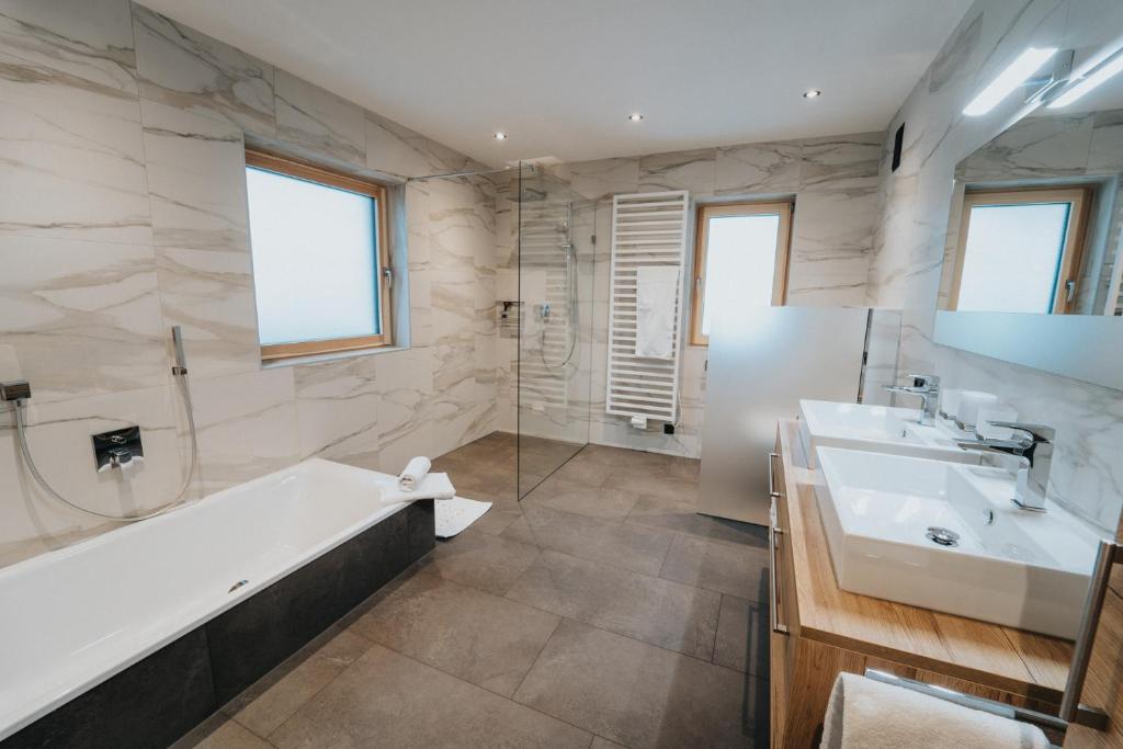 Koupelna v ubytování Apartklusiv Kaltenbach