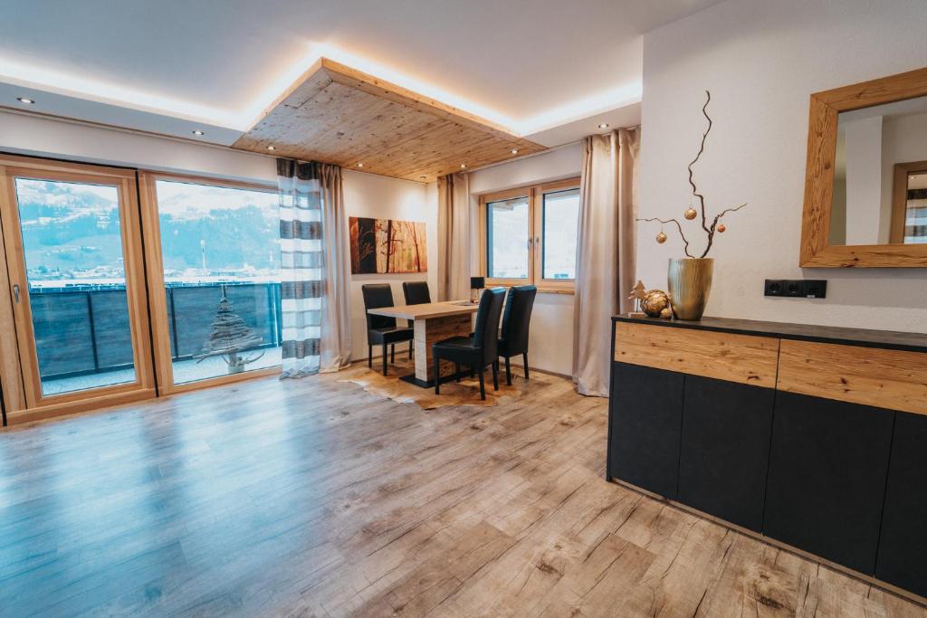 Kuchyň nebo kuchyňský kout v ubytování Apartklusiv Kaltenbach
