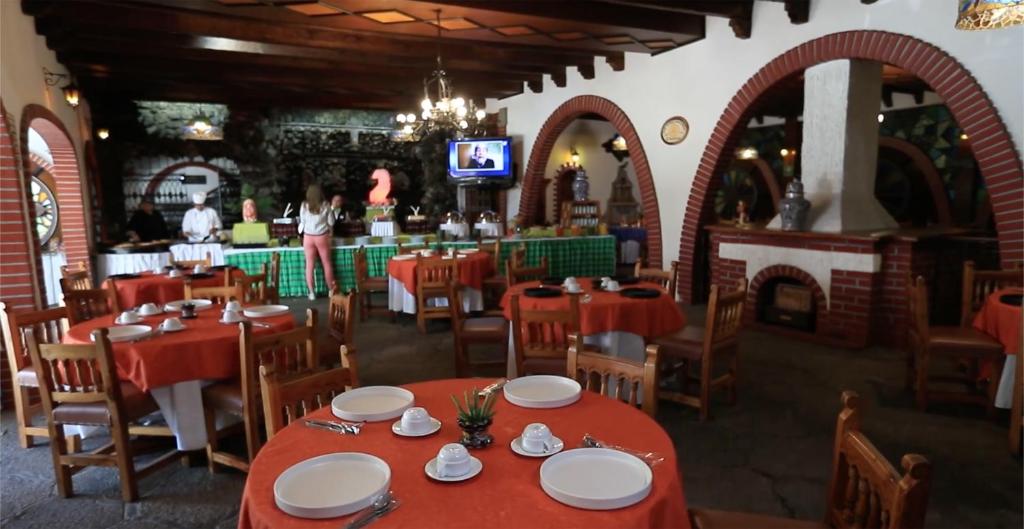Restaurace v ubytování GS Jerocs Tlaxcala