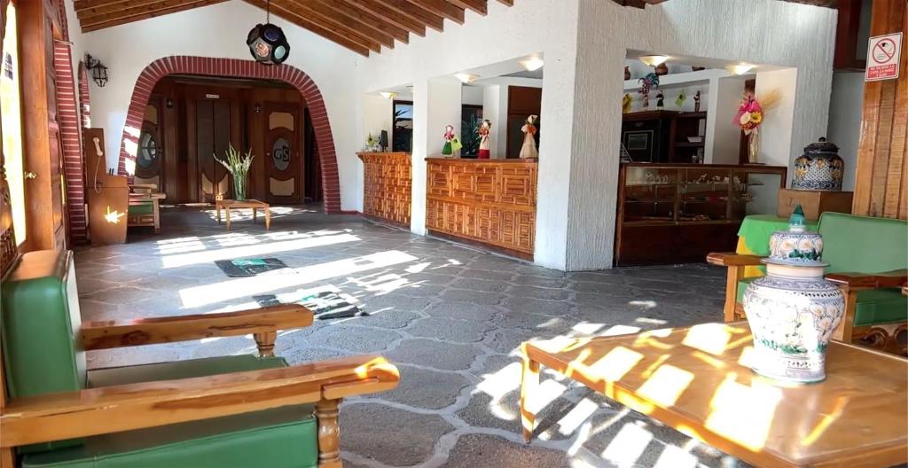 Posezení v ubytování GS Jerocs Tlaxcala