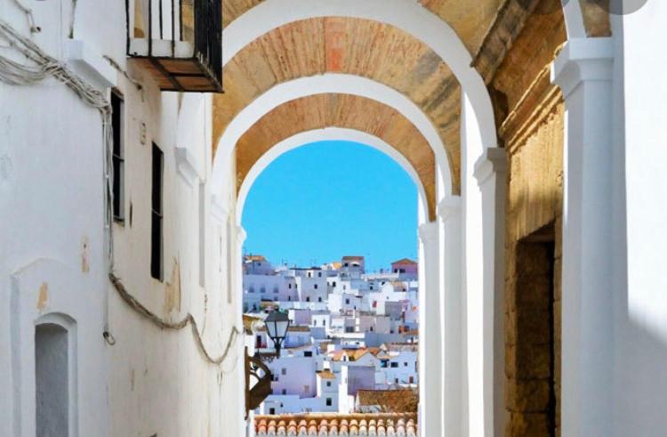 Nespecifikovaný výhled na destinaci Vejer de la Frontera nebo výhled na město při pohledu z apartmánu
