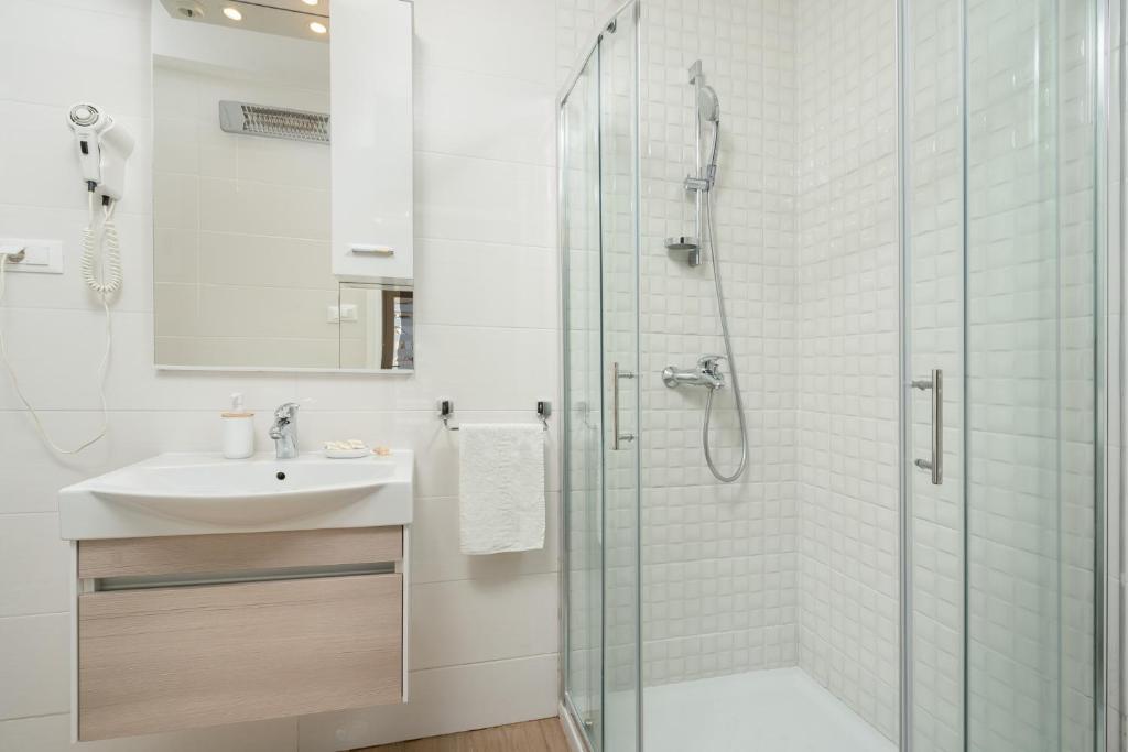 Koupelna v ubytování Apartments Zicara