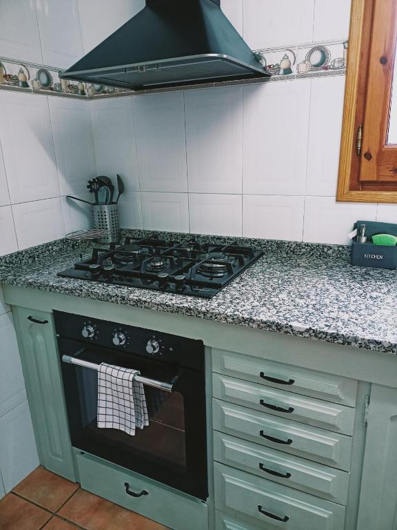 A kitchen or kitchenette at Apartaments Cel i Fusta