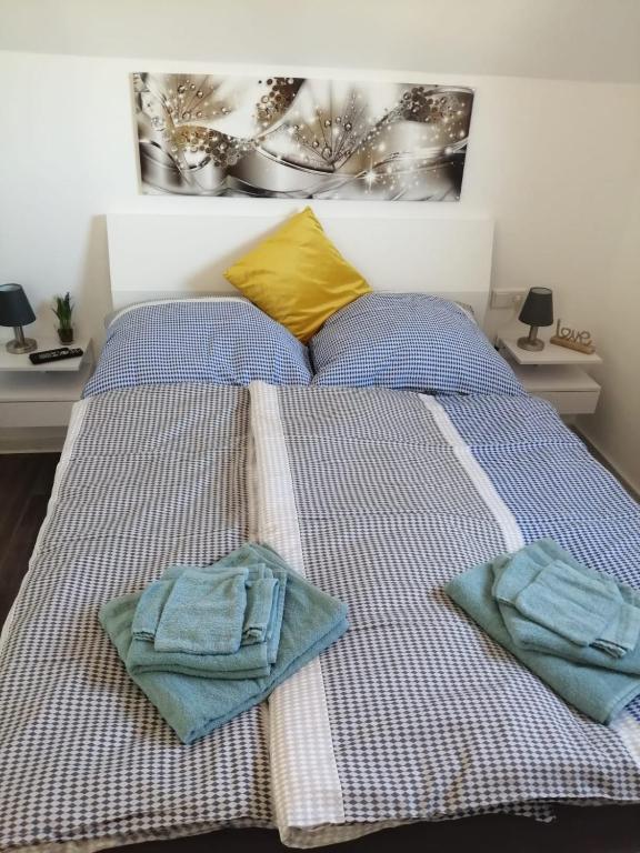 Postel nebo postele na pokoji v ubytování Ferienhaus Joschko