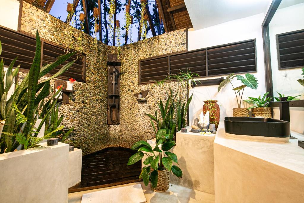 Zahrada ubytování kawayan villa siargao
