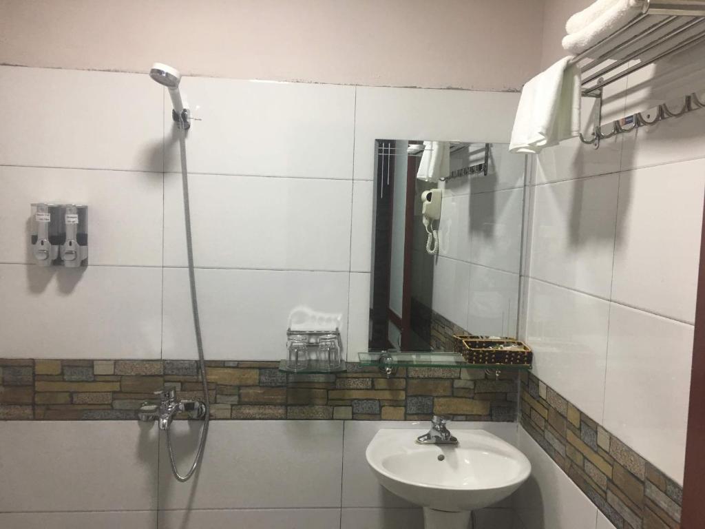Koupelna v ubytování Mintu Home