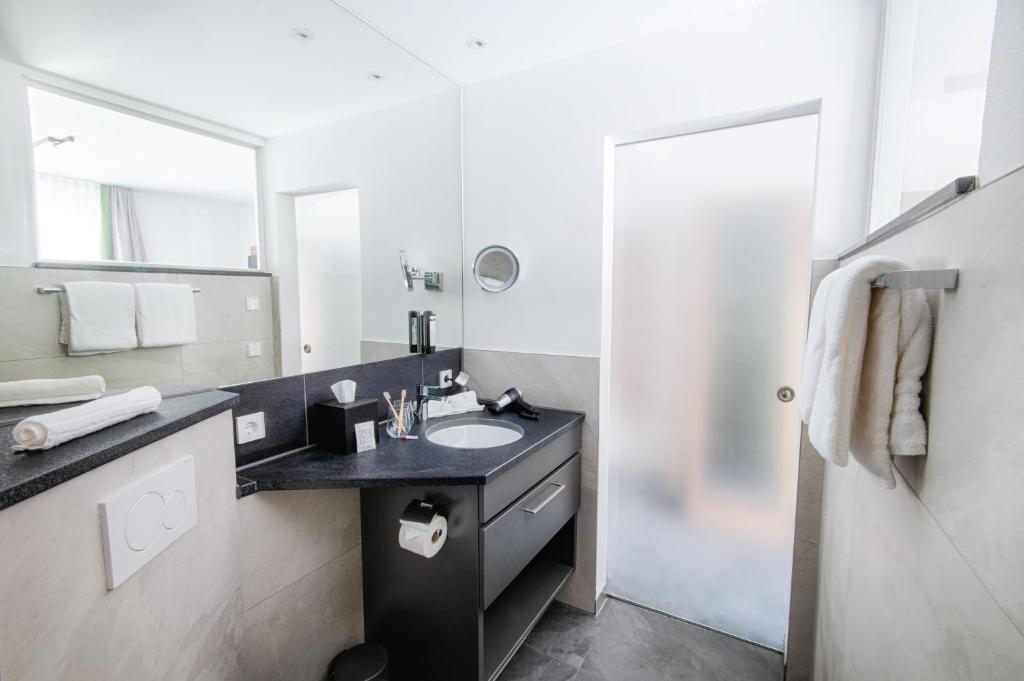 Koupelna v ubytování Hotel Kupferzell