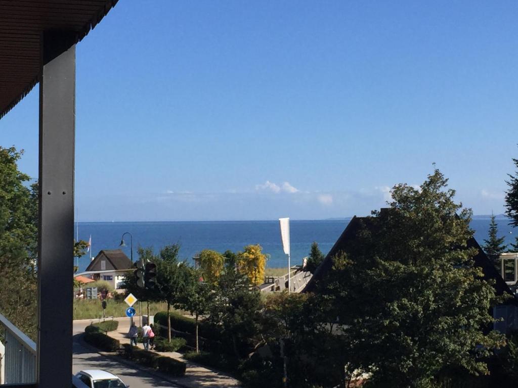 a view of the ocean from a house at Baltic Nr. 21 in Scharbeutz