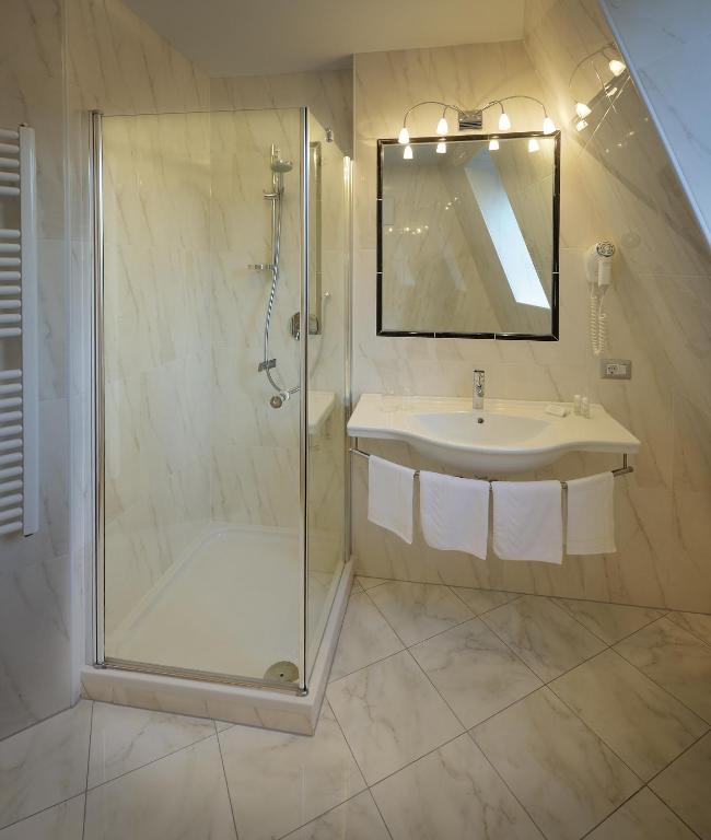 Koupelna v ubytování Hotel Ingram