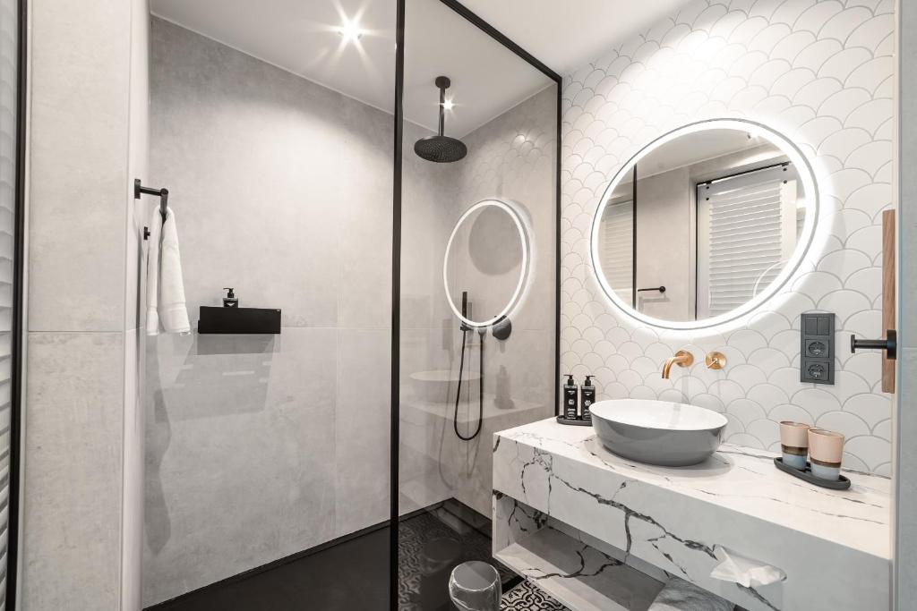 Koupelna v ubytování Fasson Hotel