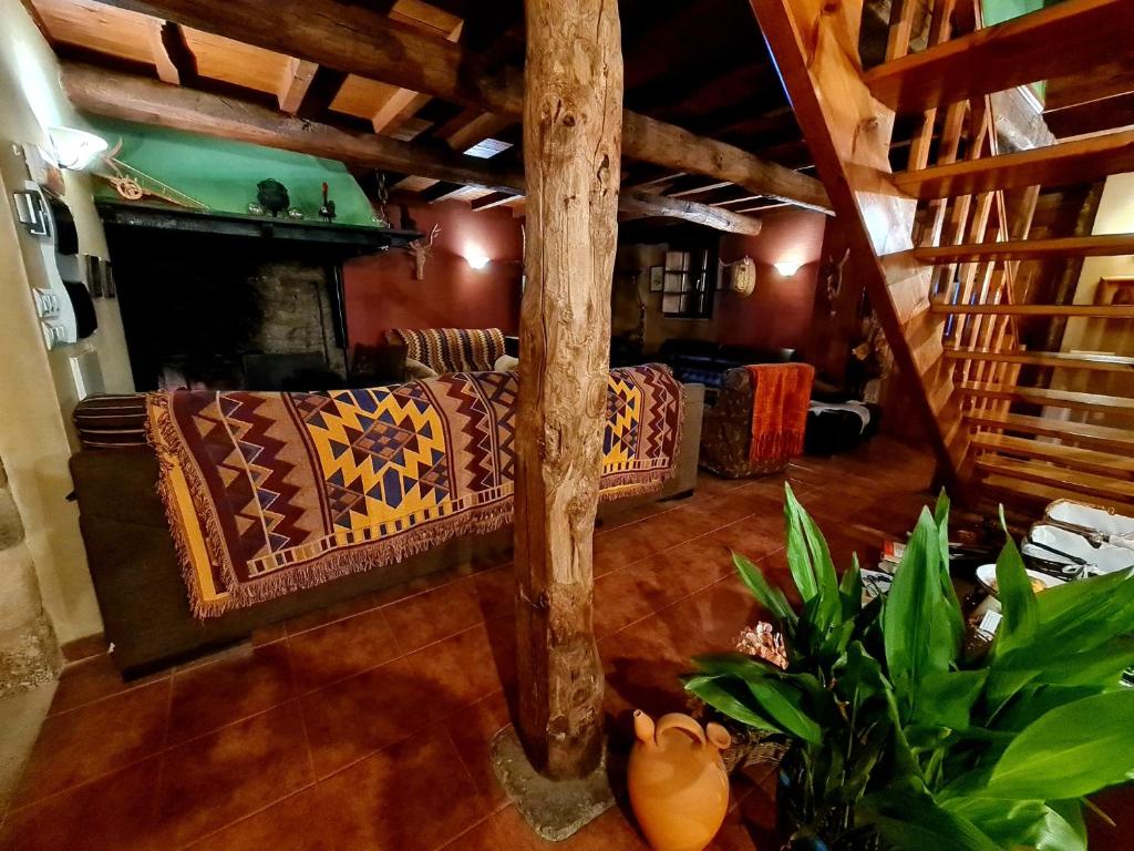Część wypoczynkowa w obiekcie A Pontiga I Casa Rural