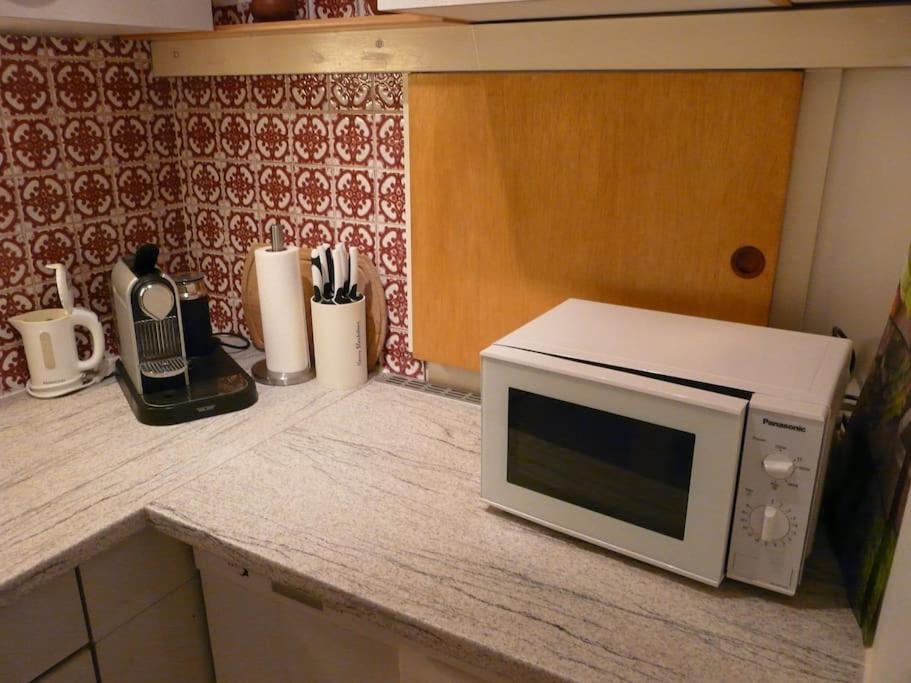 Kuchyň nebo kuchyňský kout v ubytování Kleine feine Wohnung in Toplage