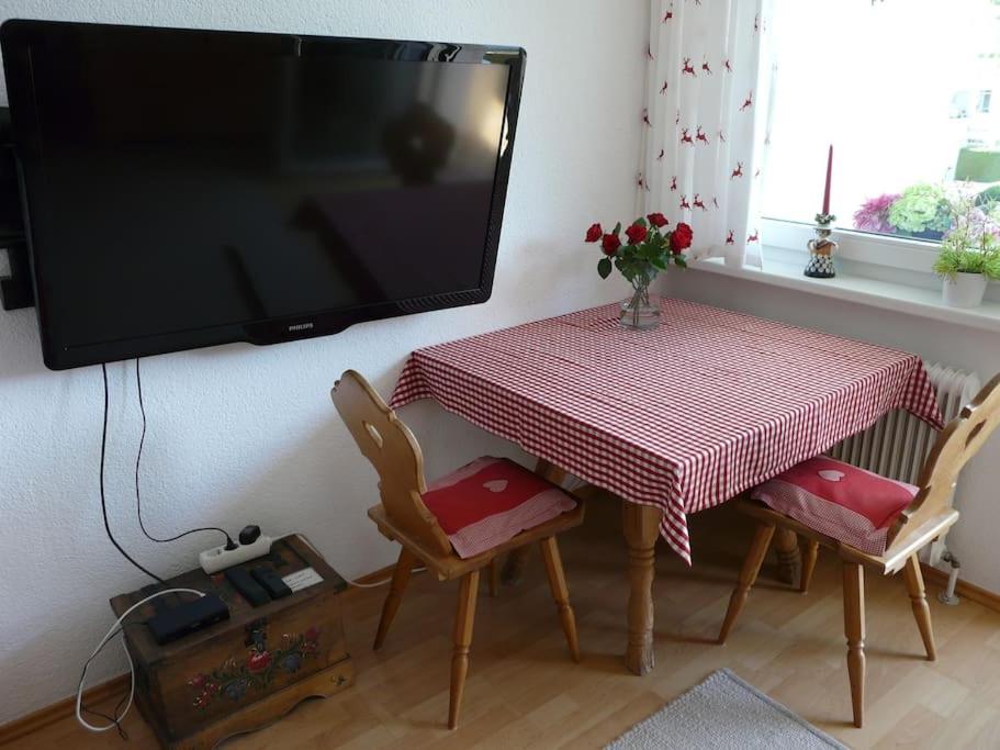 TV a/nebo společenská místnost v ubytování Kleine feine Wohnung in Toplage