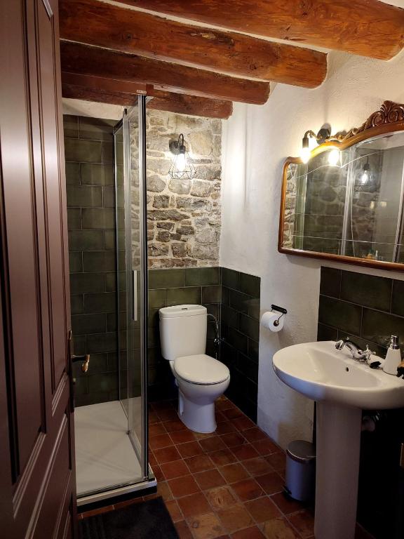 Koupelna v ubytování Dos Arcos Usana