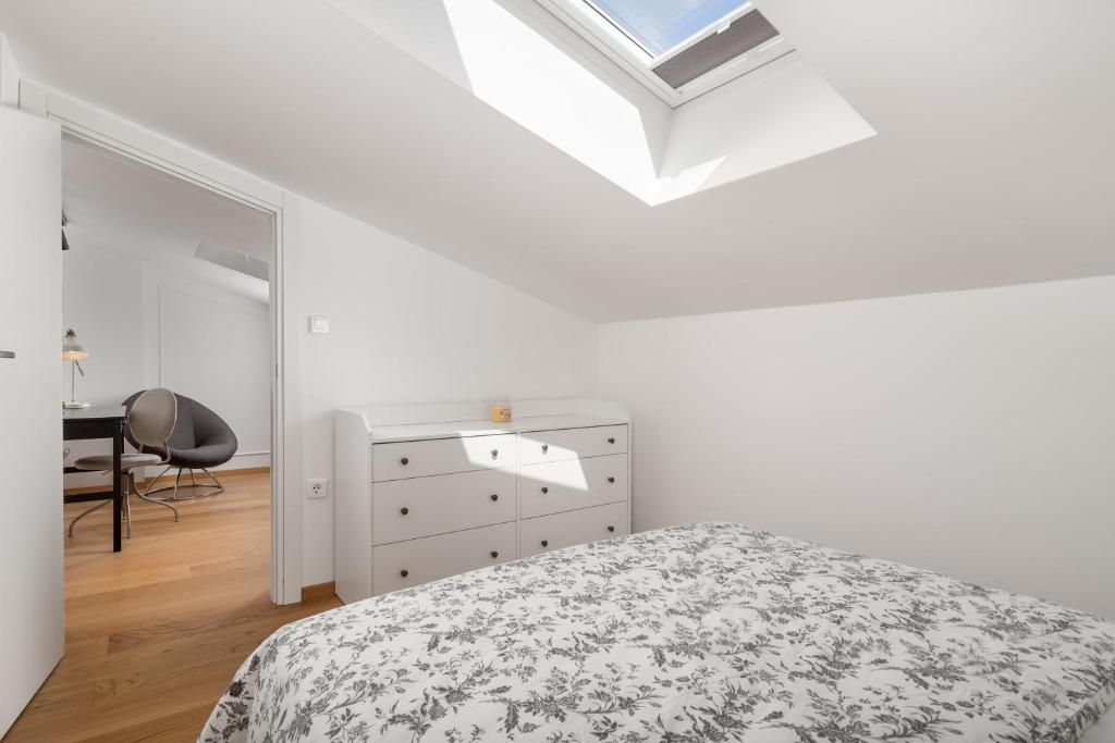 Posteľ alebo postele v izbe v ubytovaní Gallery apartment Megan2 with parking
