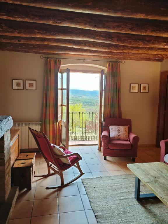 Posezení v ubytování Casa Serra de Dalt