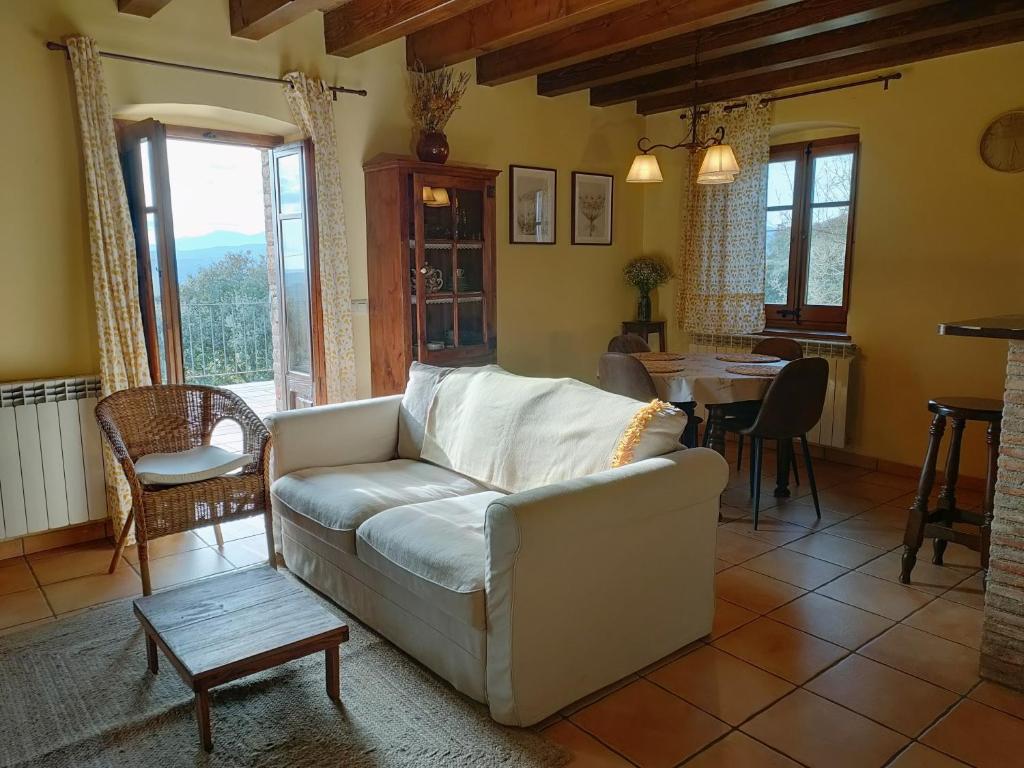 Posezení v ubytování Casa Serra de Dalt