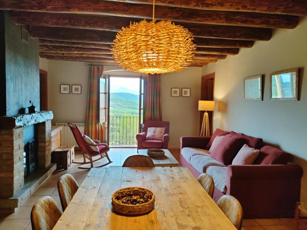 Posezení v ubytování Casa Serra de Dalt