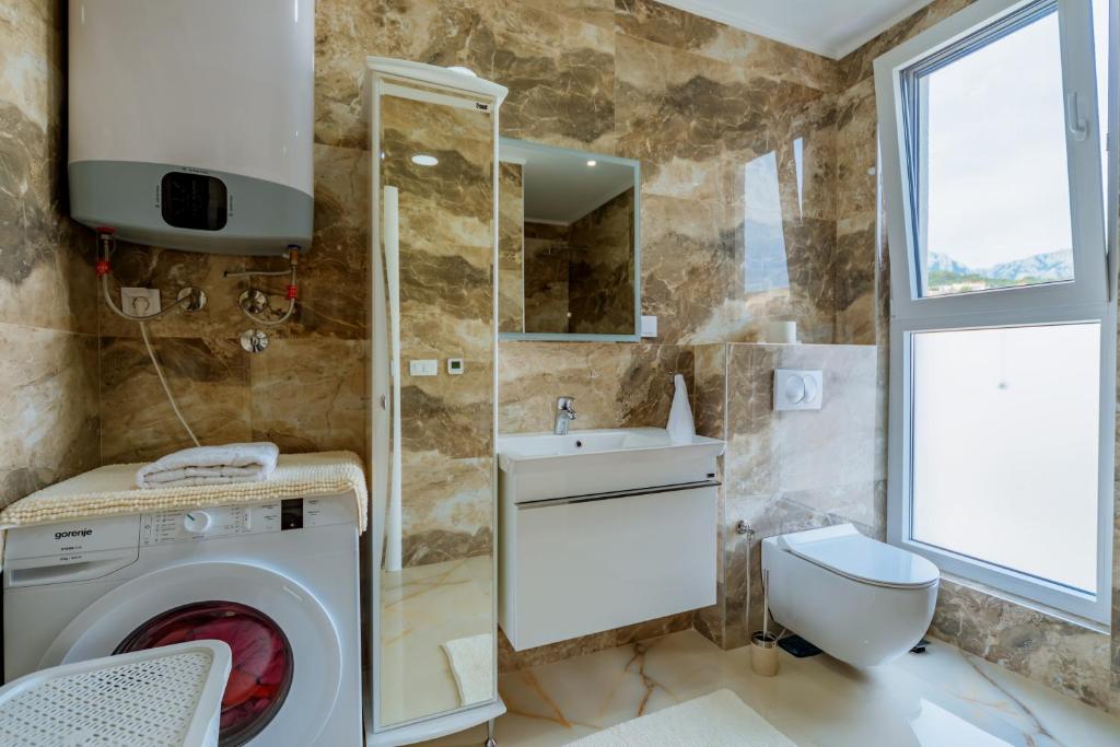 Koupelna v ubytování Hotel MS